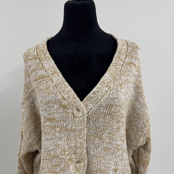 NWT LOFT Cream Button-Up Cardigan - Picture 2 of 10